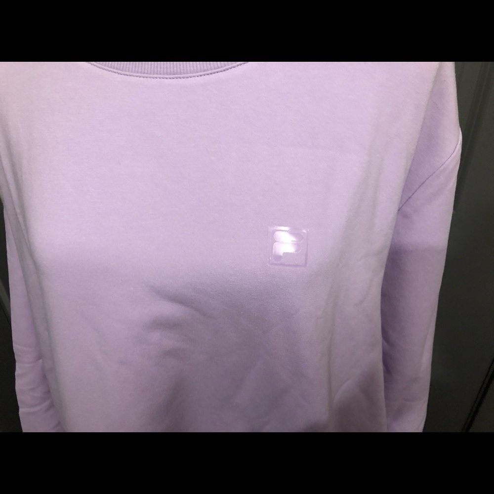 Ladies Lilac Fila Sweatshirt - Picture 3 of 4